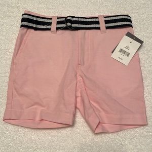 Pink shorts with belt girl size 2T